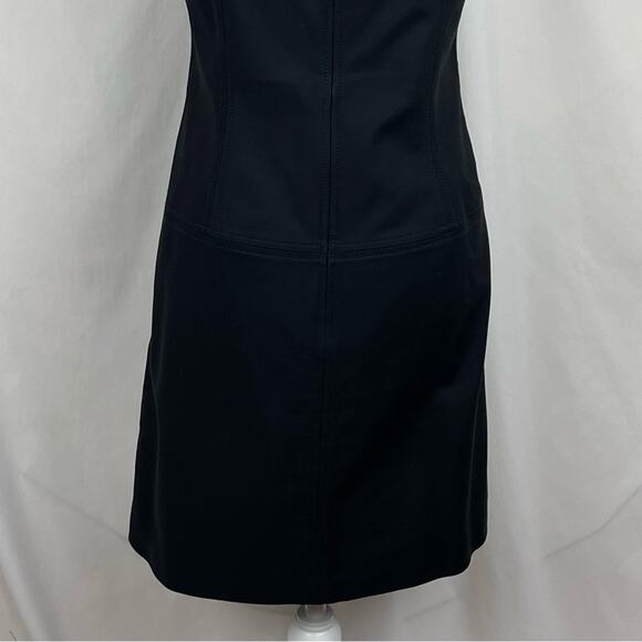 White House Black Market Black Neutral Minimalist EuroGirl Dress NWOT Size 6 - Picture 7 of 13